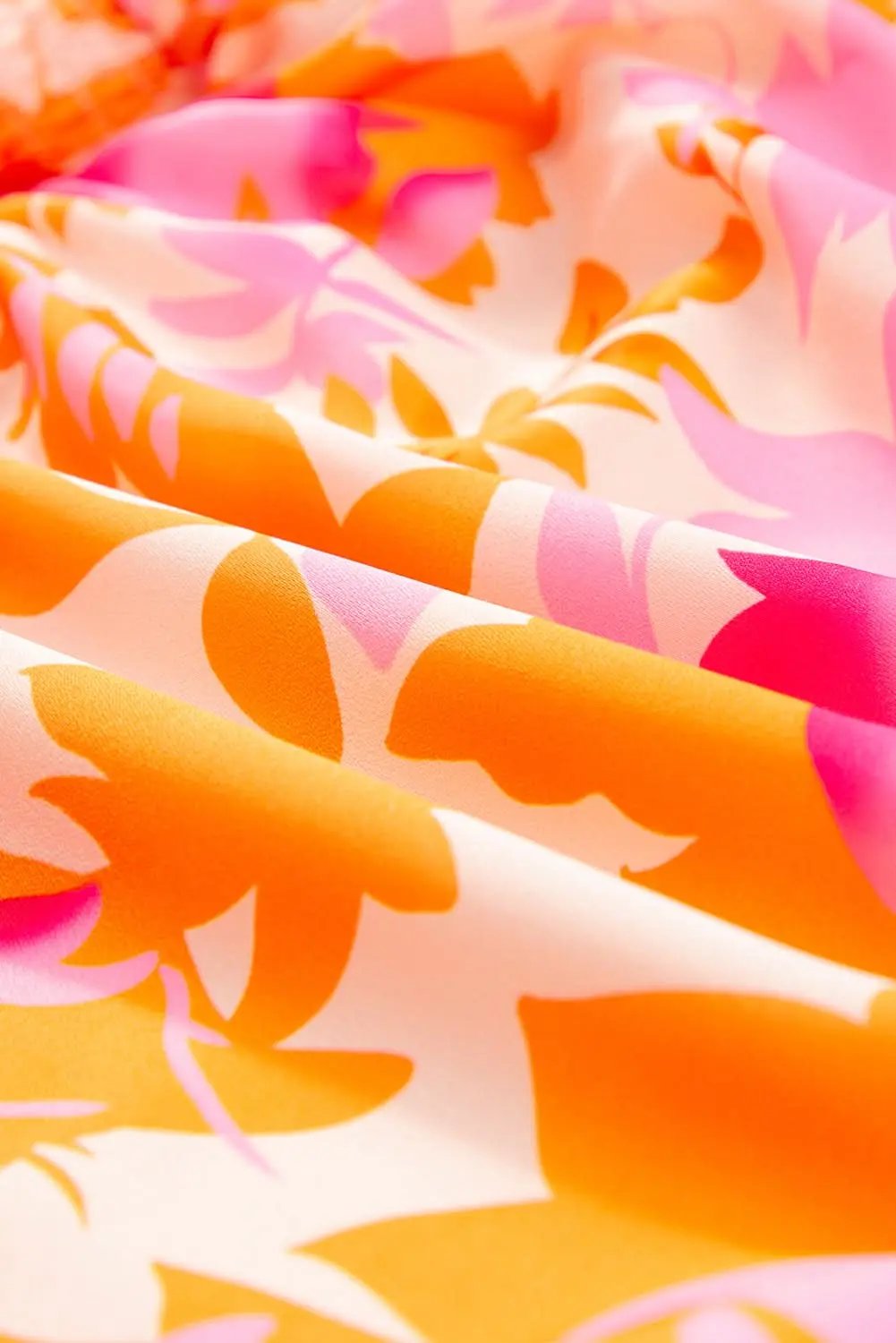 Orange smocked mini dress - Love Salve